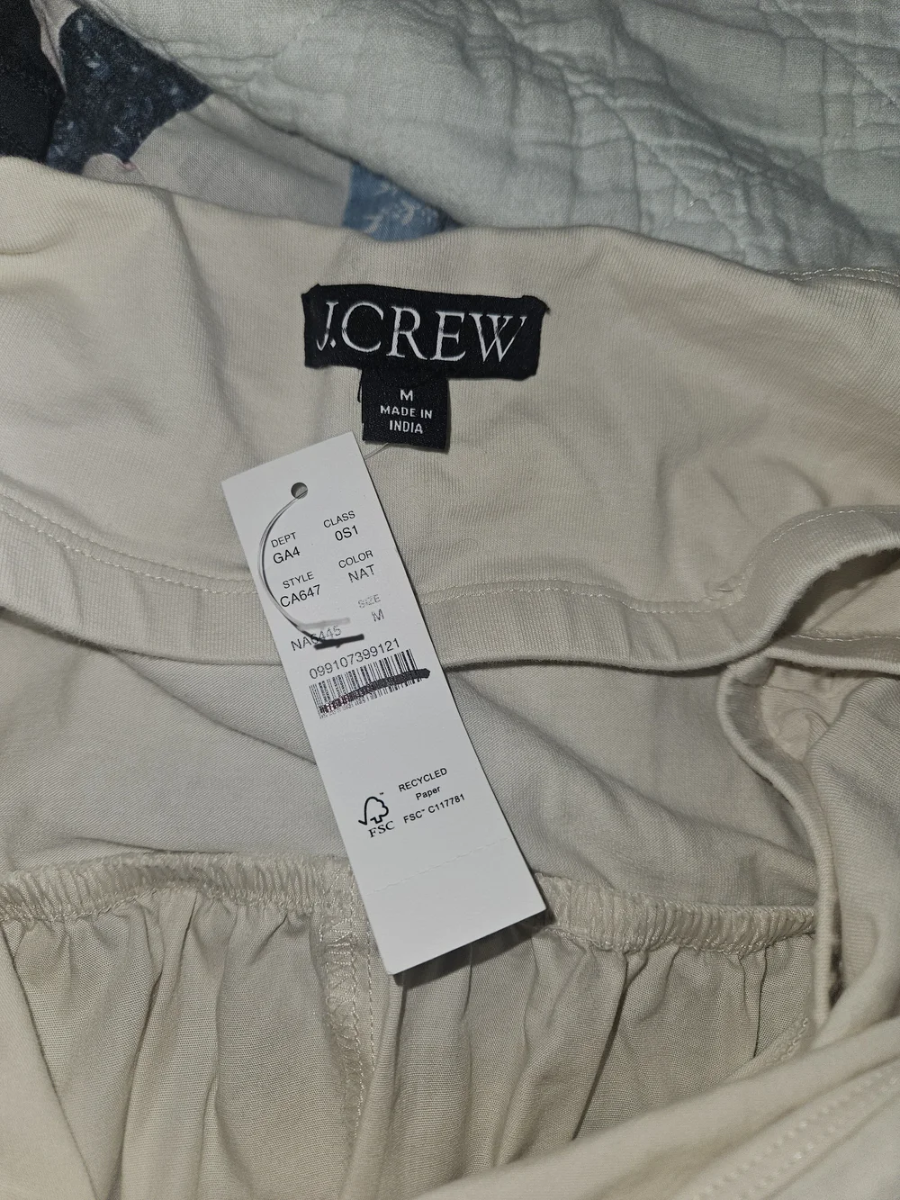 J. Crew Cream Midi Dress